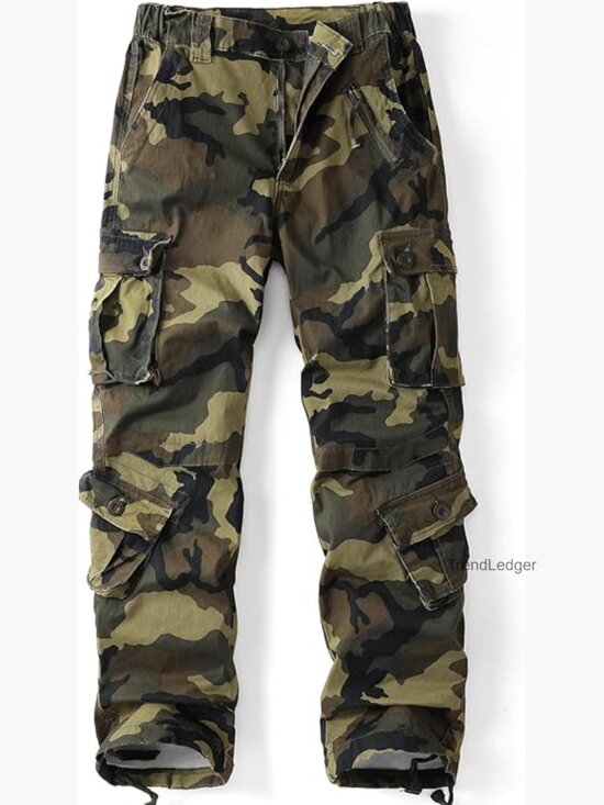 Pants - Women's Cargo Pants 8 Pockets Ripstop Cotton Casual Work Trousers